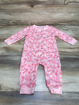 Cat & Jack Floral Coverall Pink sz 6-9m