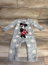 Baby Gap x Disney Minnie Mouse Sweater Knit Coverall Grey sz 12-18m