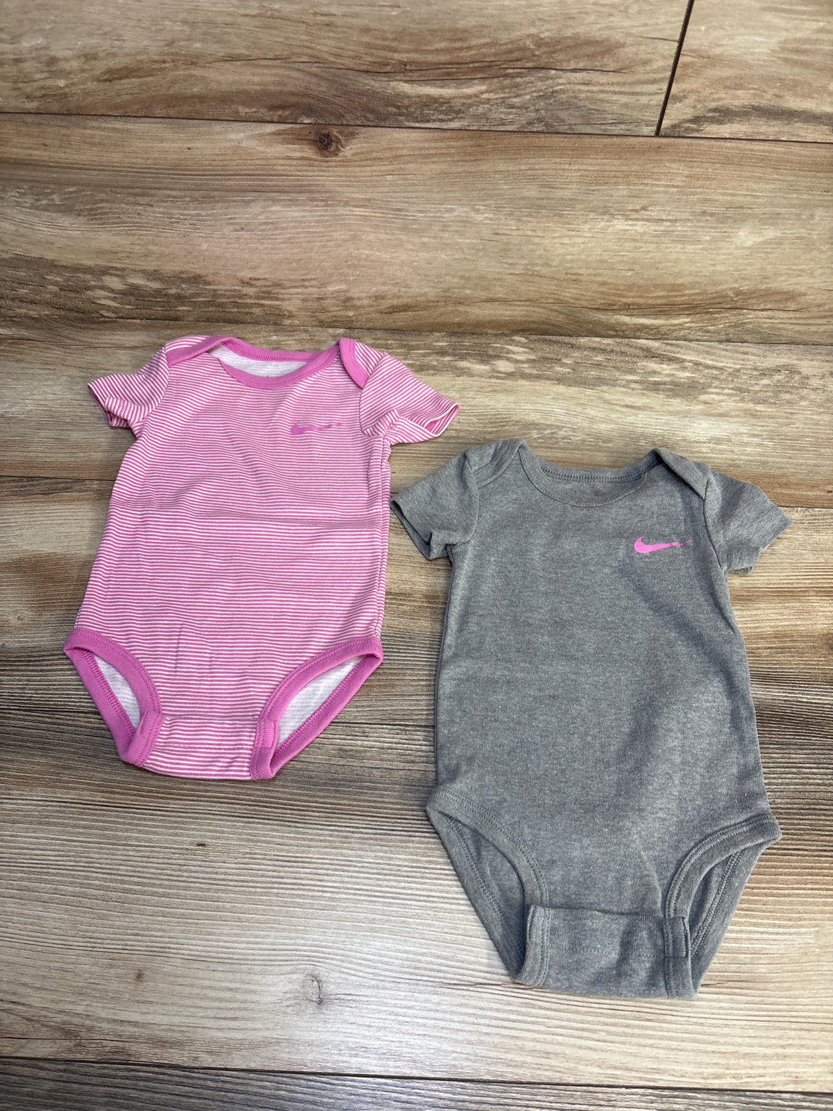 Nike 2pk Logo Bodysuit Grey sz 9m