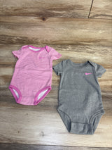 Nike 2pk Logo Bodysuit Grey sz 9m