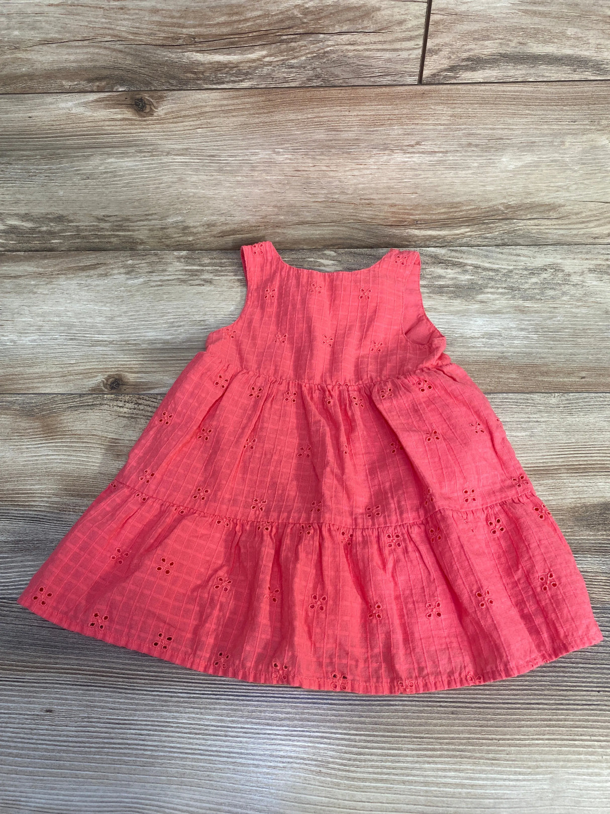 Cat & Jack Eyelet Dress Pink sz 18m