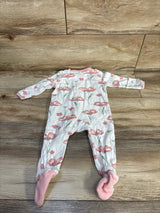Honest Baby Floral Sleeper White sz 3-6m