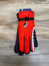 NEW ThermaWear Kid's Shark Winter Ski Gloves Red