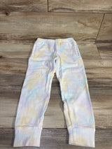 NEW Cat & Jack Tie-Dye Waffle Knit Pants White sz 5T