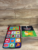 Thremhoo High Contrast Tummy Time Mirror with Teethers and Soft Crinkle Book