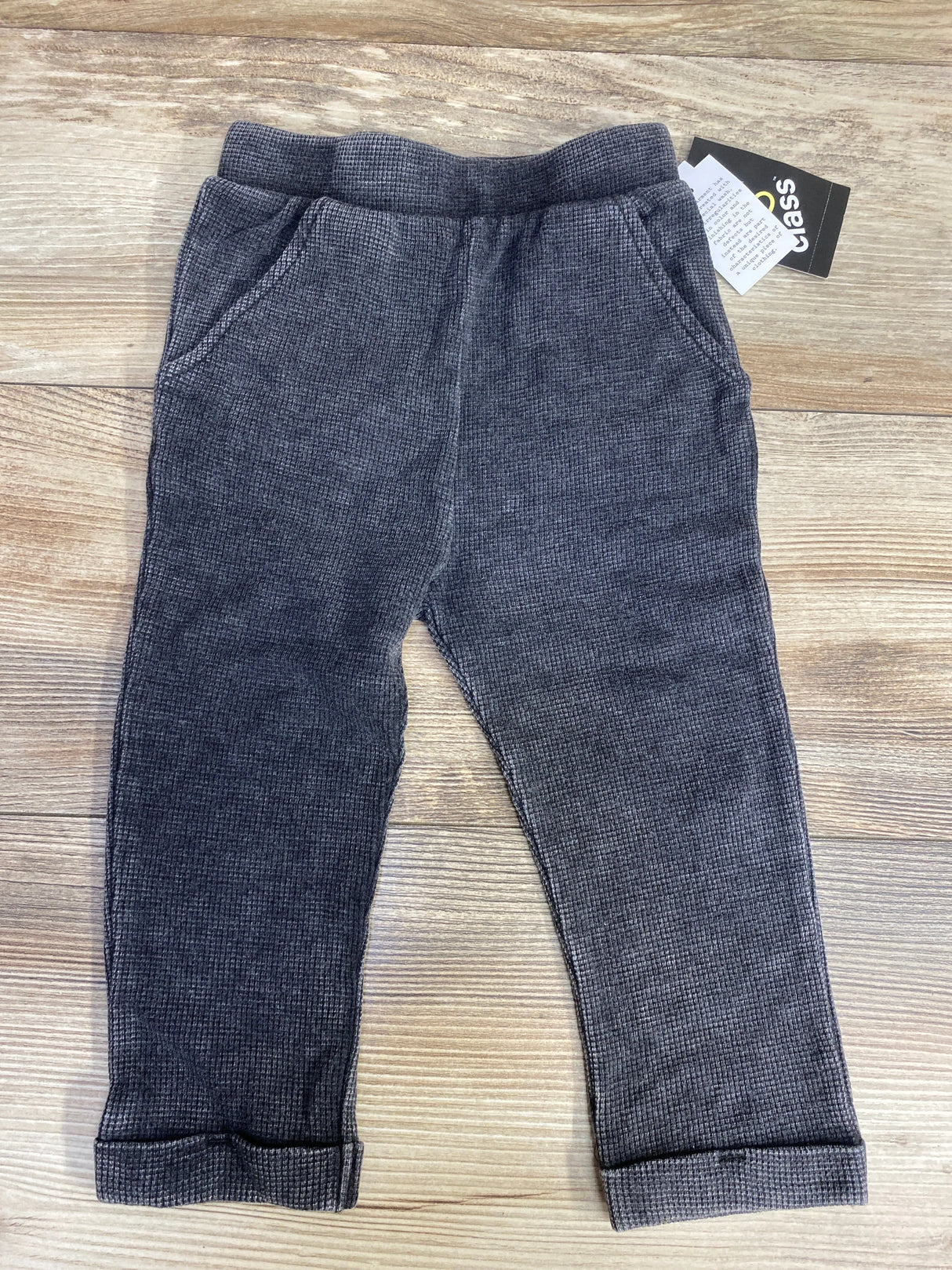NEW Art Class Waffle Knit Pull On Pants Grey sz 18m
