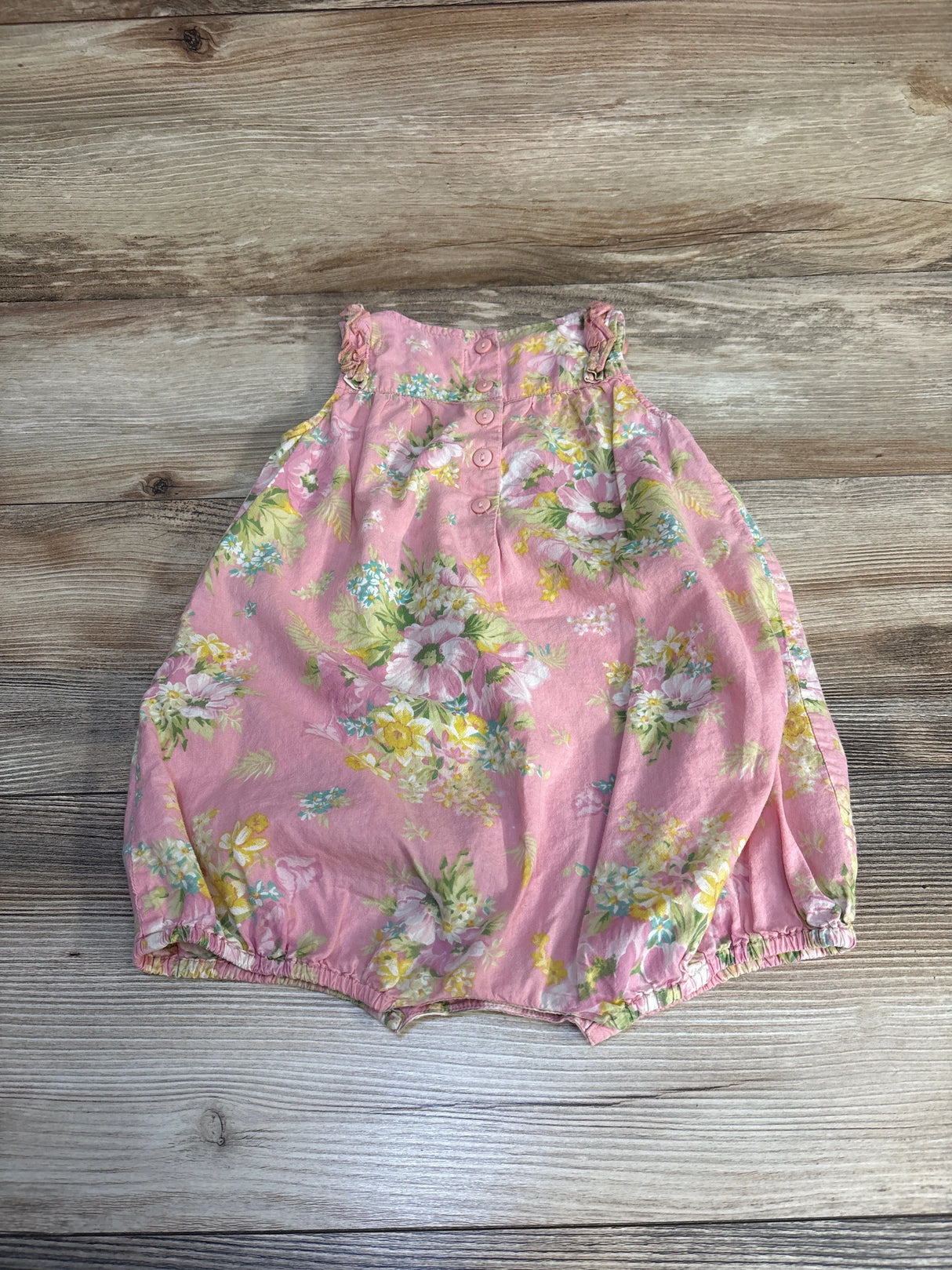 April Cornell Sleeveless Floral Romper Pink sz 12-18m