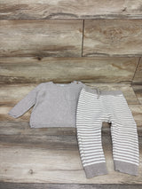 Just One You 2pc Knit Sweater & Pants Set Tan sz 18m