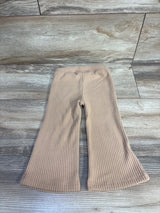 Cat & Jack Ribbed Flare Leggings Tan sz 18m