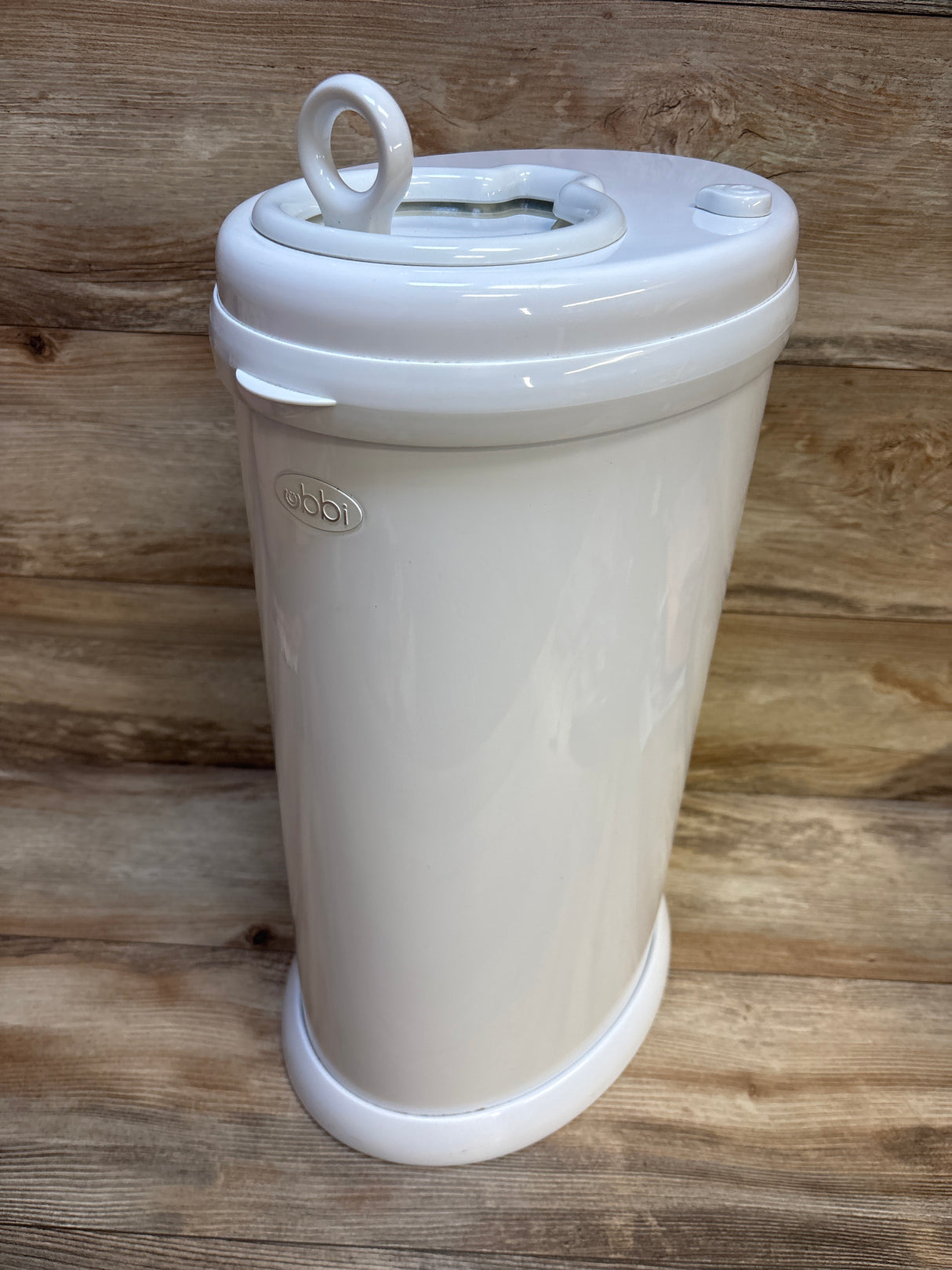 Ubbi Stainless Steel Diaper Pail, White