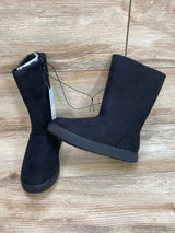 NEW Cat & Jack Natalia Tall Shearling Style Boots Black sz 13c