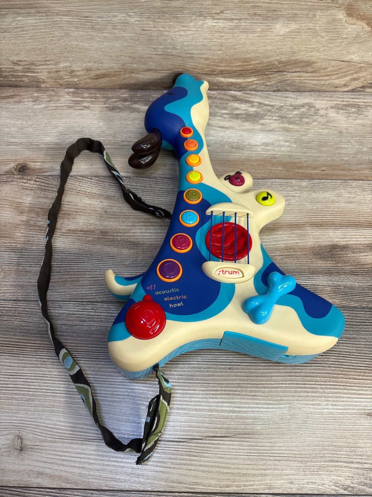 B.Toys Dog Woofer Guitar Blue