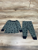 2pc Pajama Set Green sz 12m