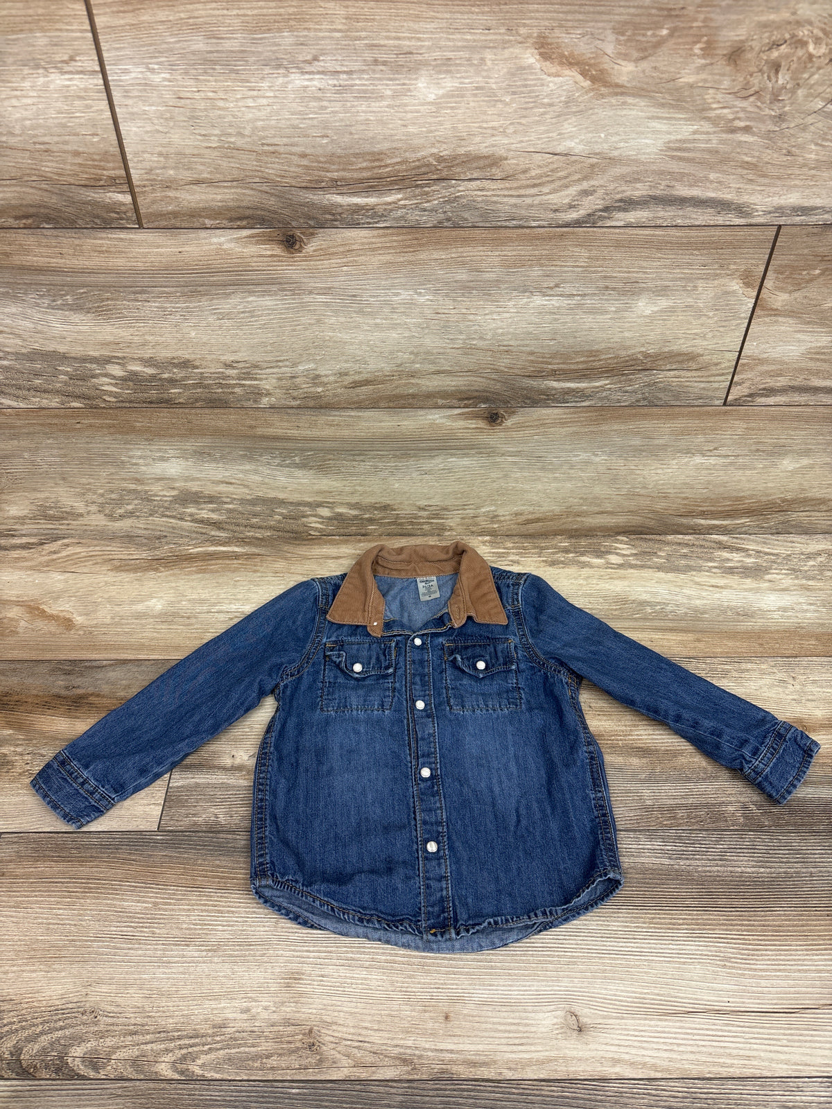 OshKosh Pearl Snap Denim Jacket Blue sz 3T