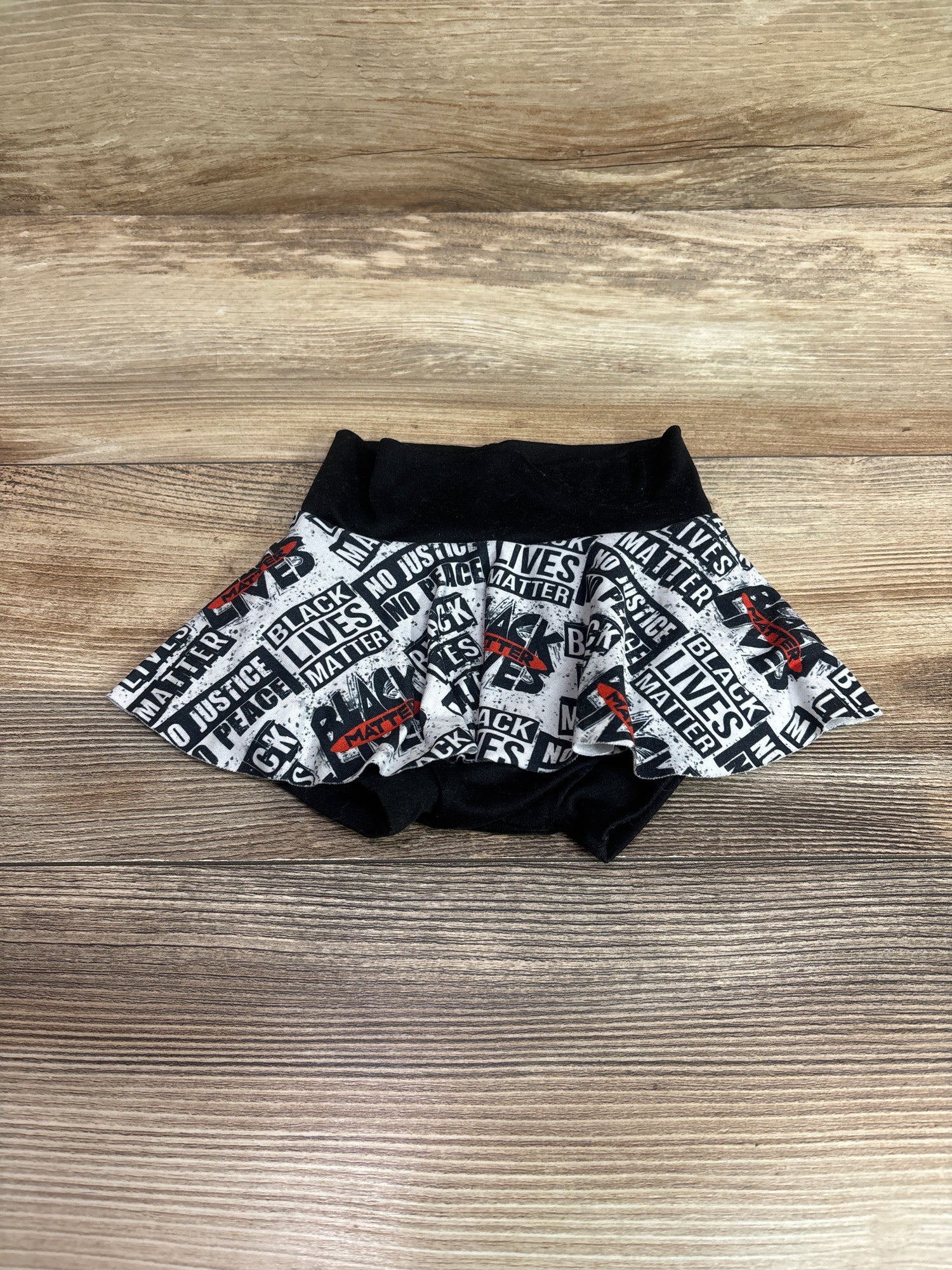 Black Lives Matter Skirted Bloomers Black sz 0-3m