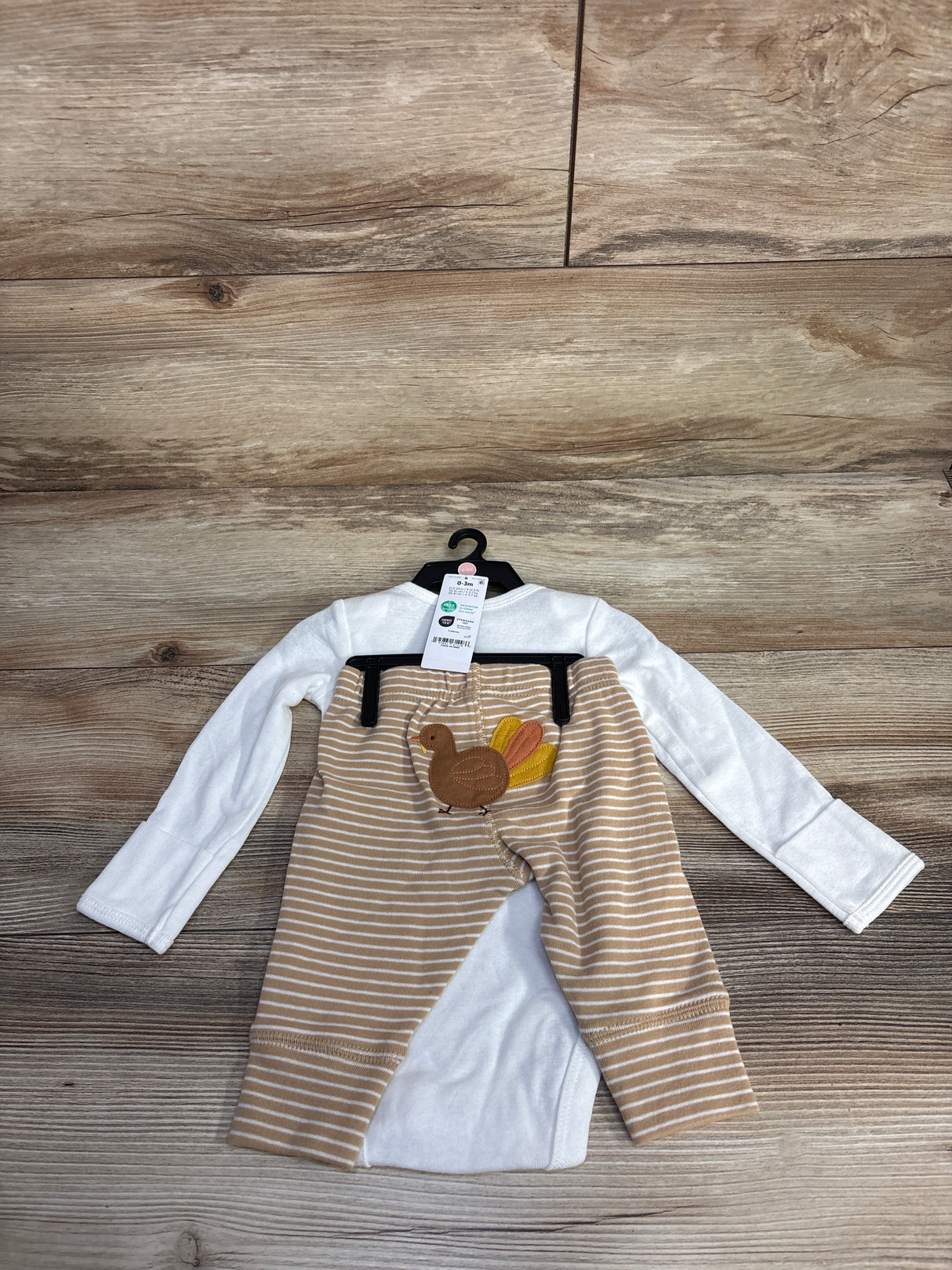 NEW Child of Mine 'My First Thanksgiving' 2pc Set White sz 0-3m