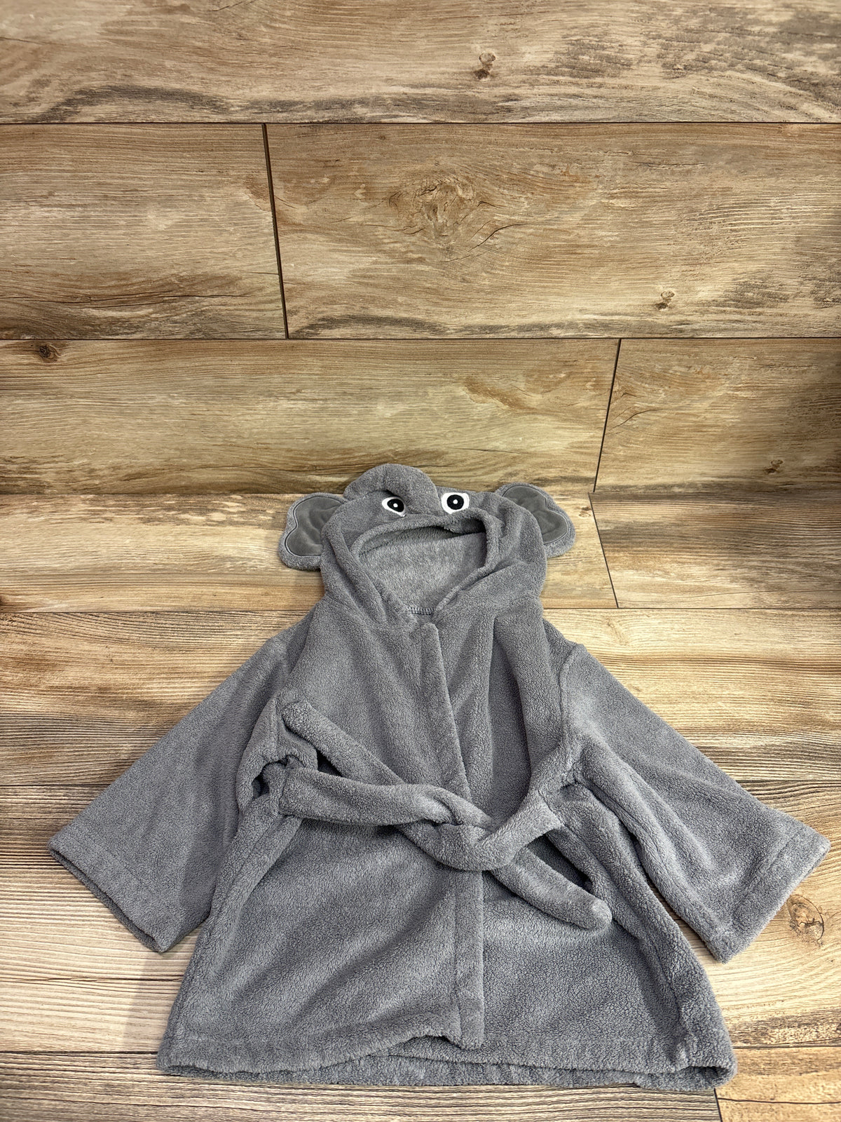 Sunny zzzZZ Hooded Elephant Bath Robe Grey sz 0-12m