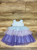 Disney Frozen II Layered Tulle Dress Blue sz 4T