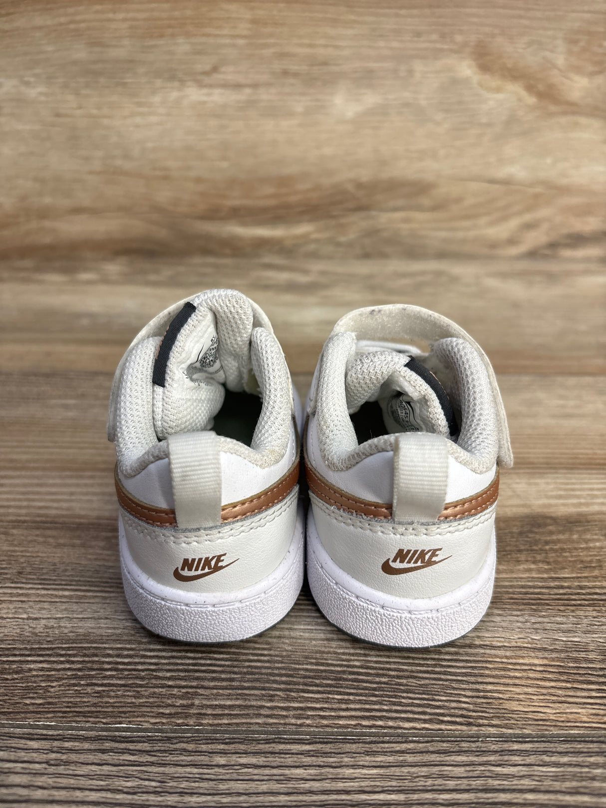 Nike Court Borough Low 2 TD 'White Metallic Red Bronze' Sneakers sz 5c