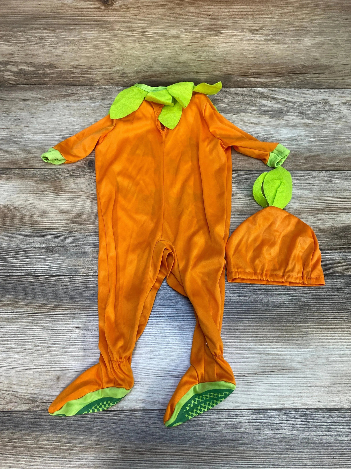 2pc Jack O Lantern Costume Orange sz 0-6m