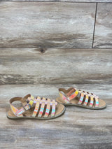 Cat & Jack Iridescent Shanel Fisherman Sandals sz 10c - Me 'n Mommy To Be