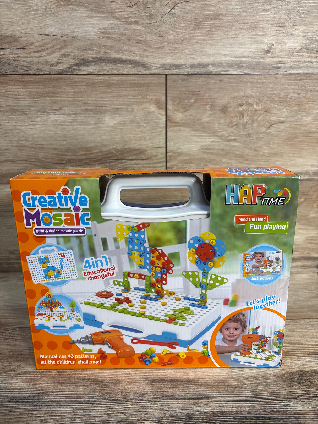 NEW HAP Time Creative Mosaic Build and Design Puzzles, 237 pc