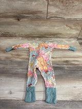 Miozing Vintage Floral Bamboo Convertible Sleeper Green sz 0-3m