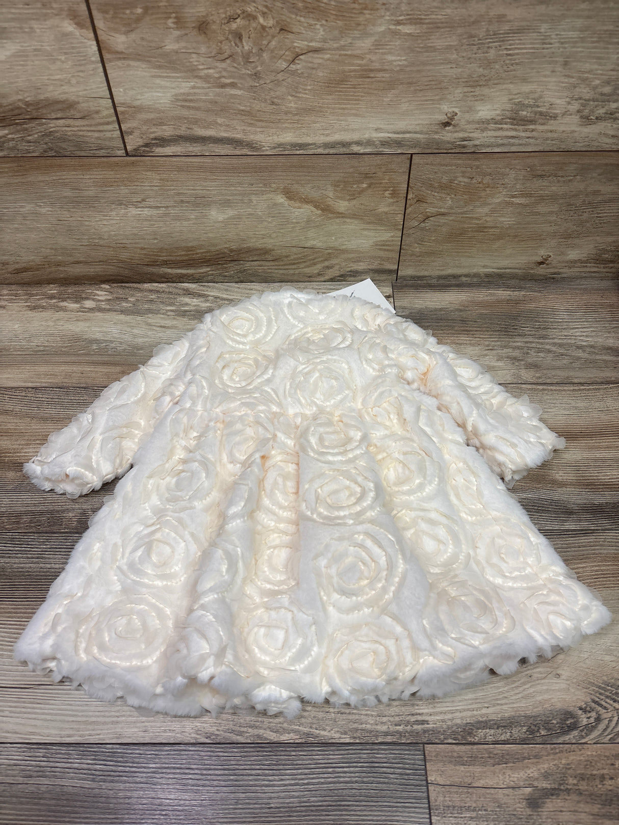 NEW Blueberi Boulevard Rosette Dress Coat Ivory sz 18m