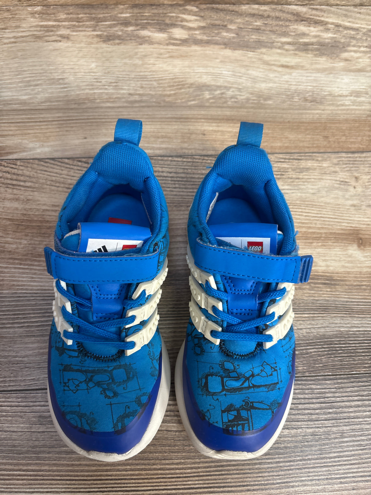 Adidas LEGO x Racer TR 'Shock Blue Off White' Sneakers Blue sz 11c