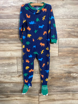 Carter's Dino Blanket Sleeper Navy sz 3T