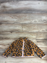Jumping Beans Leopard Print Sherpa Jacket Bronze sz 4T