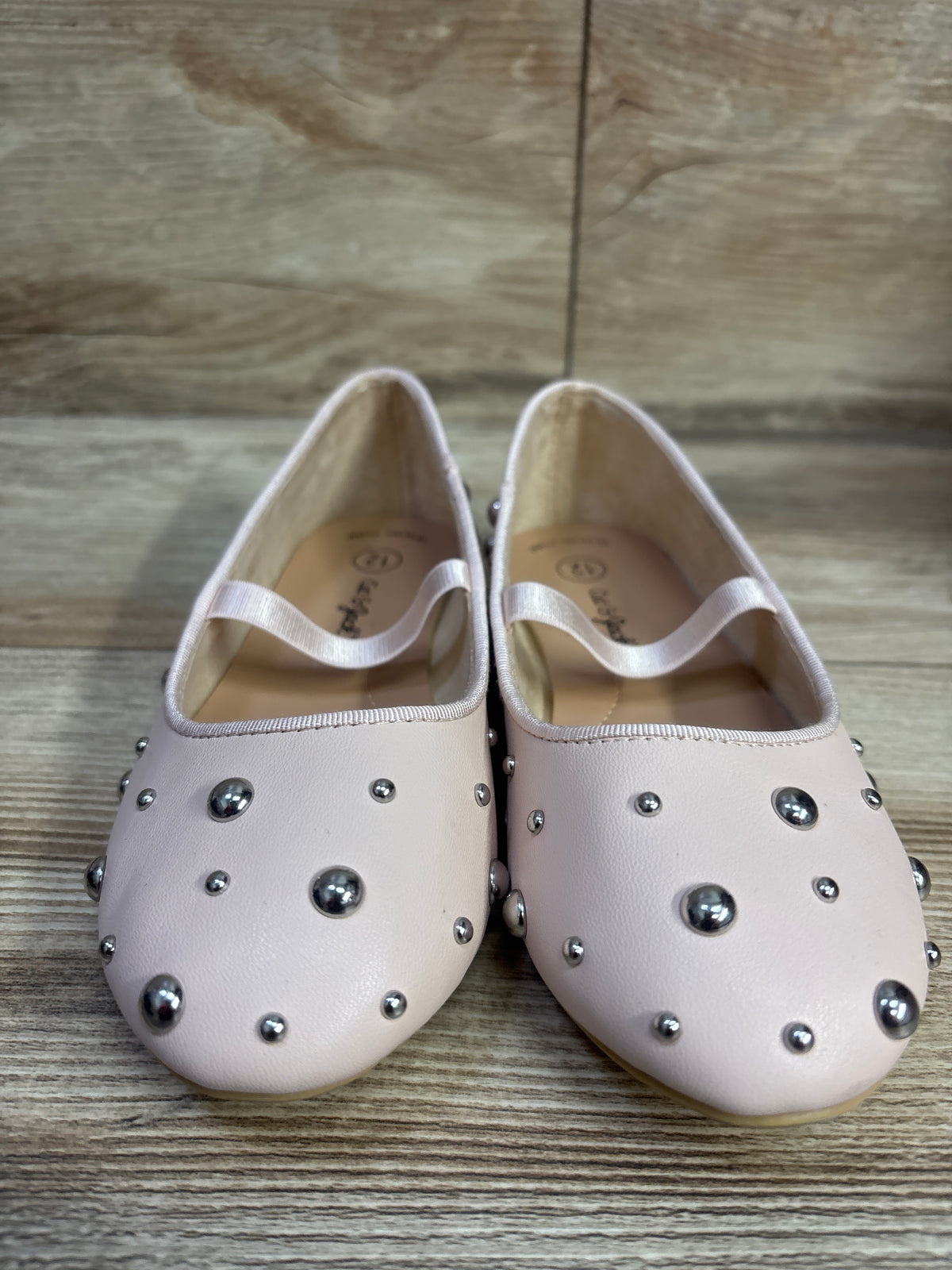 Cat & Jack Studded Ballet Flats Pink sz 12c