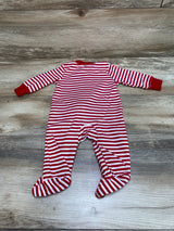 Carter's Striped Reindeer Sleeper Red sz 3m