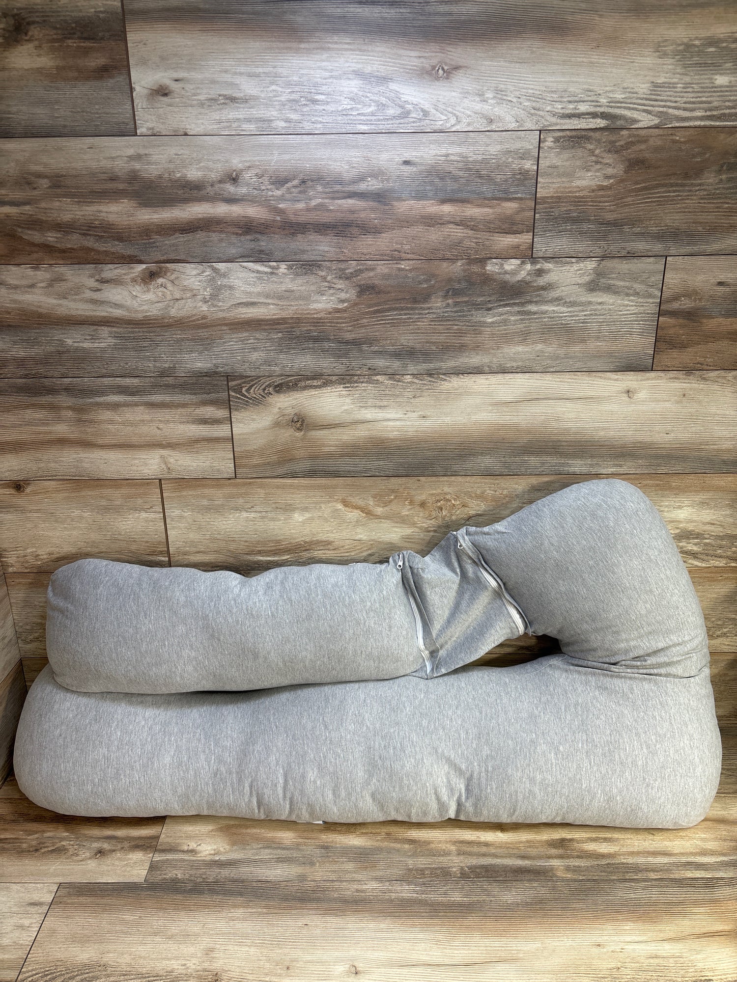 Pharmedoc Pregnancy Pillows, U-Shape Full Body Pillow Grey