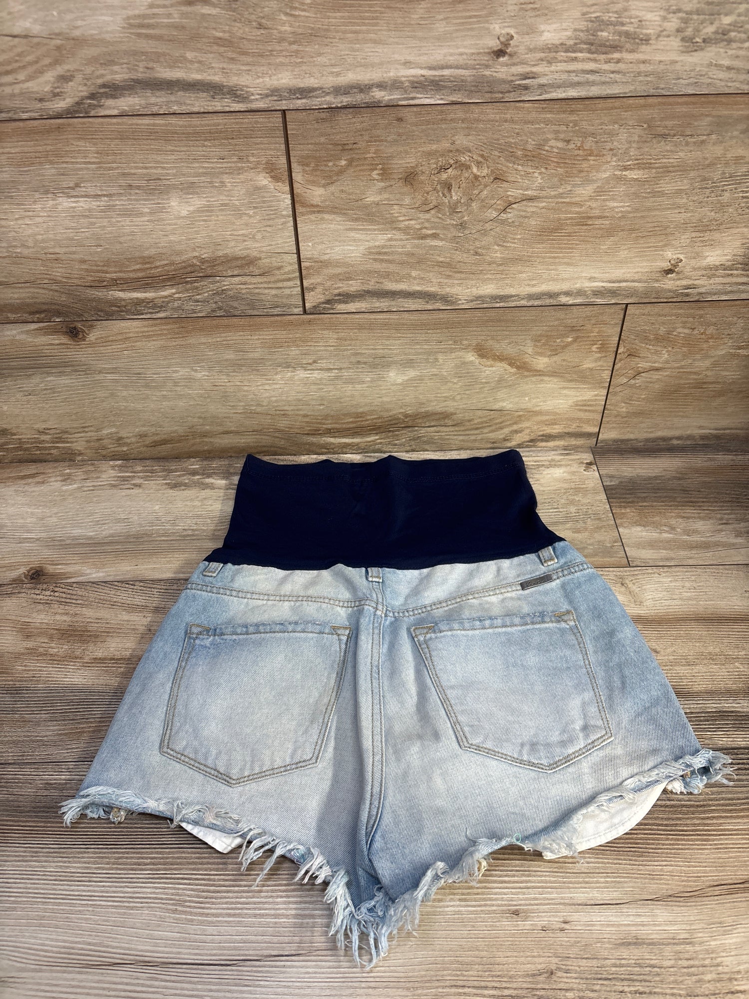 Pinkblush Maternity Distressed Denim Shorts Blue sz Small