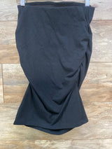 The Nines by Hatch Jersey Shirred Maternity Skirt Black sz XS