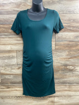 Short Sleeve Bodycon Dress Green sz Small