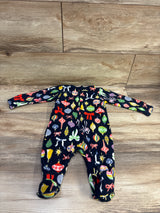 Old Navy Ornament Blanket Sleeper Navy sz 6-9m