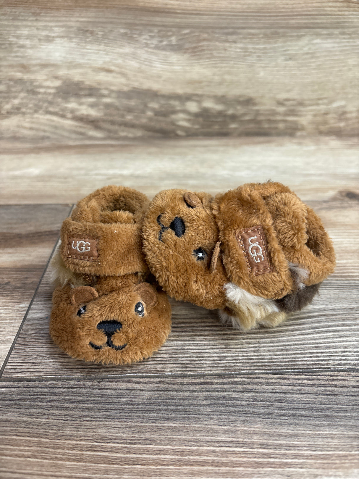 UGG Baby Bixbee Bear Boots Brown sz 0/1c