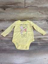 Disney Baby Winnie The Pooh Long Sleeve Bodysuit Yellow sz 9m