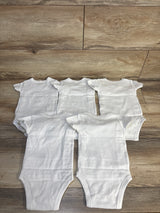 NWOT Simple Joys 5pk Kimono Bodysuits White sz 0-3m