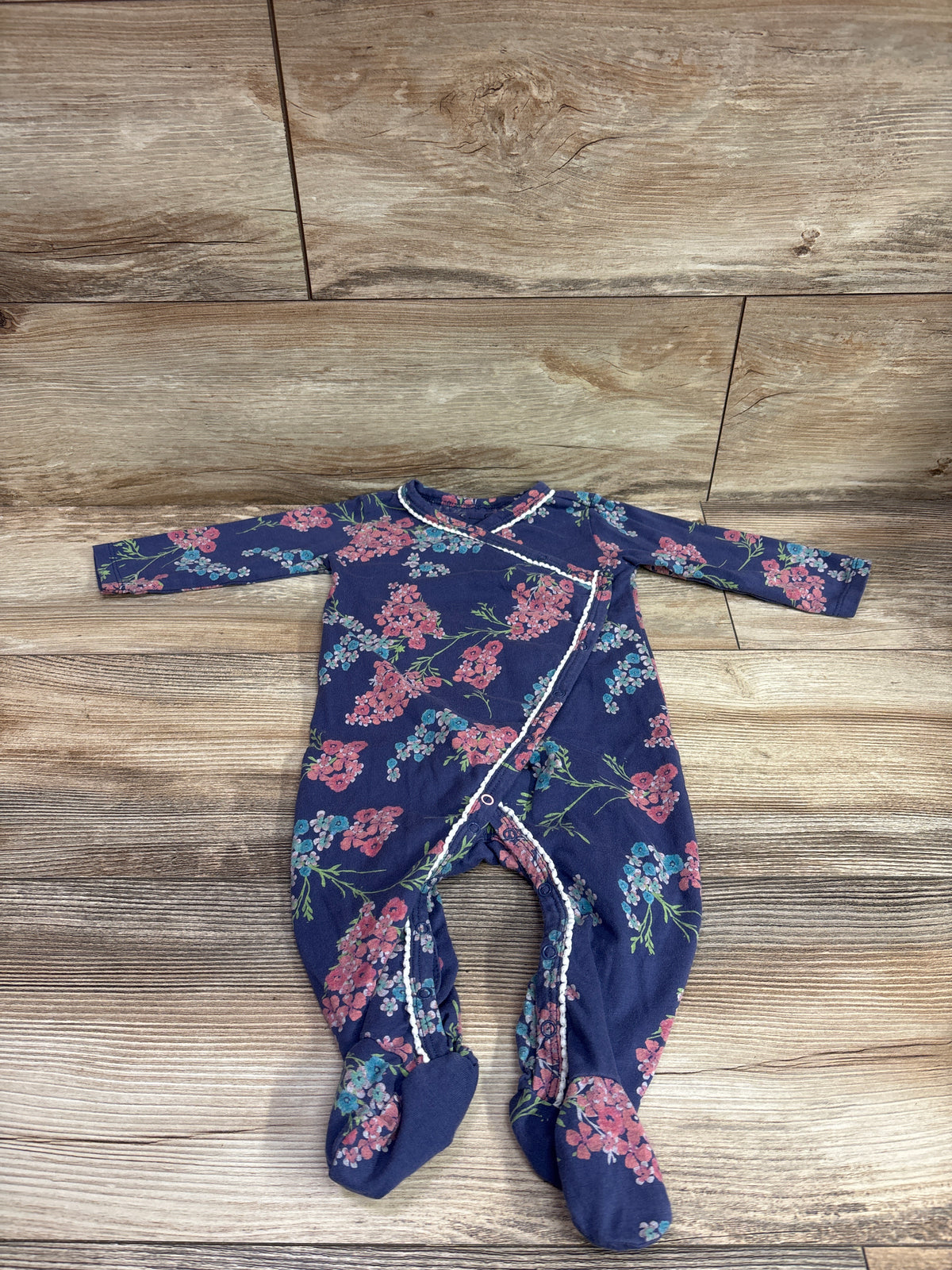 Jessica Simpson Kimono Footed Coverall Purple sz 6/9m