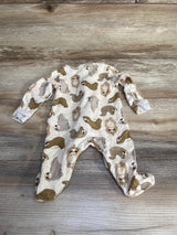 Old Navy Sloth Print Sleeper Oatmeal sz 0-3m