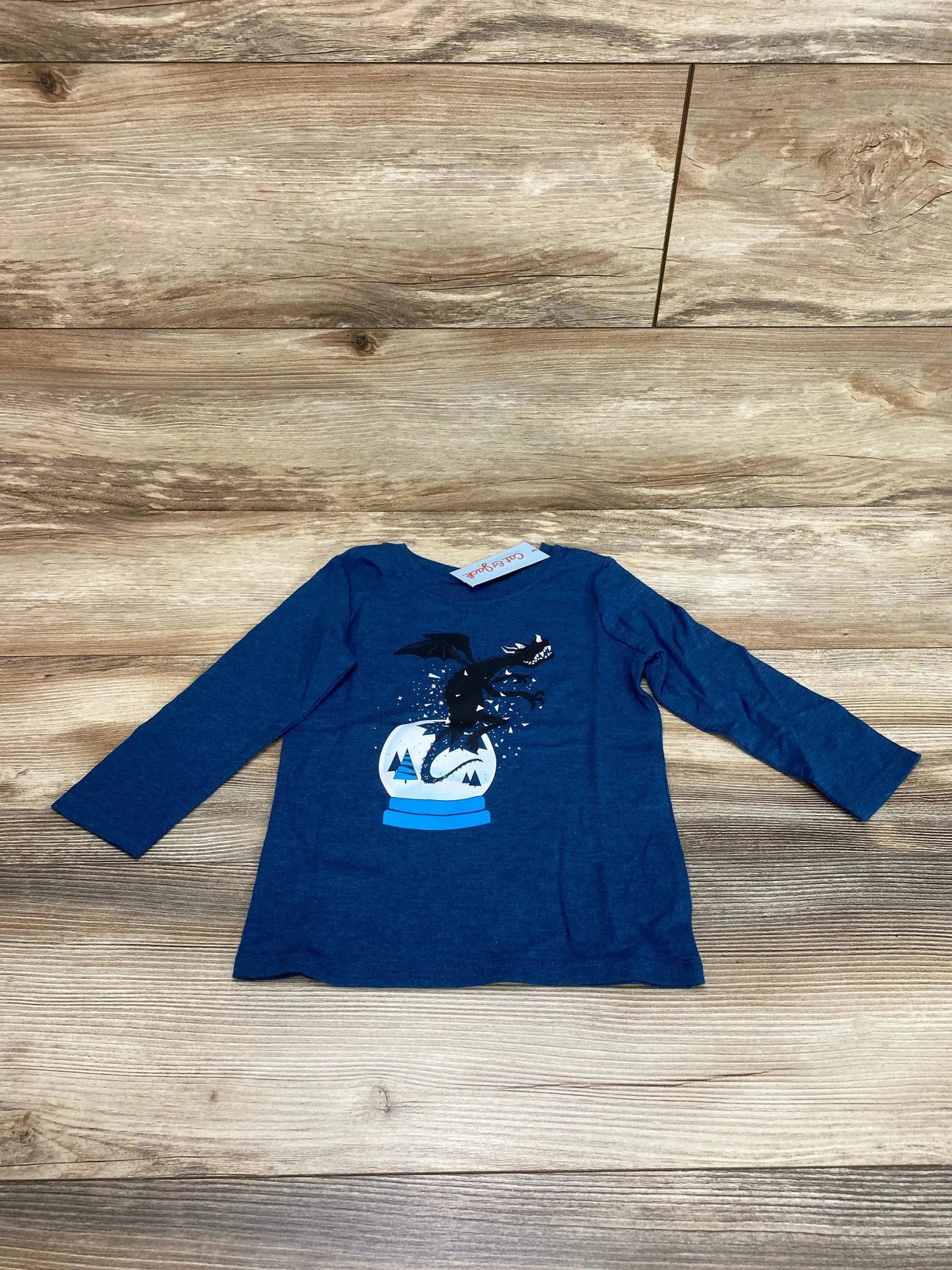 NEW Cat & Jack Dragon Shirt Blue sz 2T