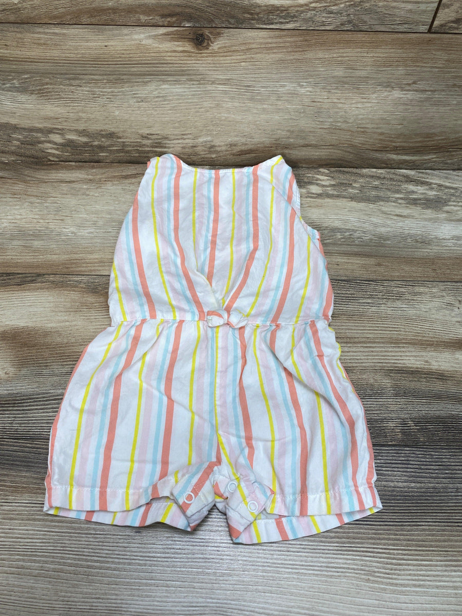 Carter's White Striped Tank Shortie Romper sz 24m - Me 'n Mommy To Be