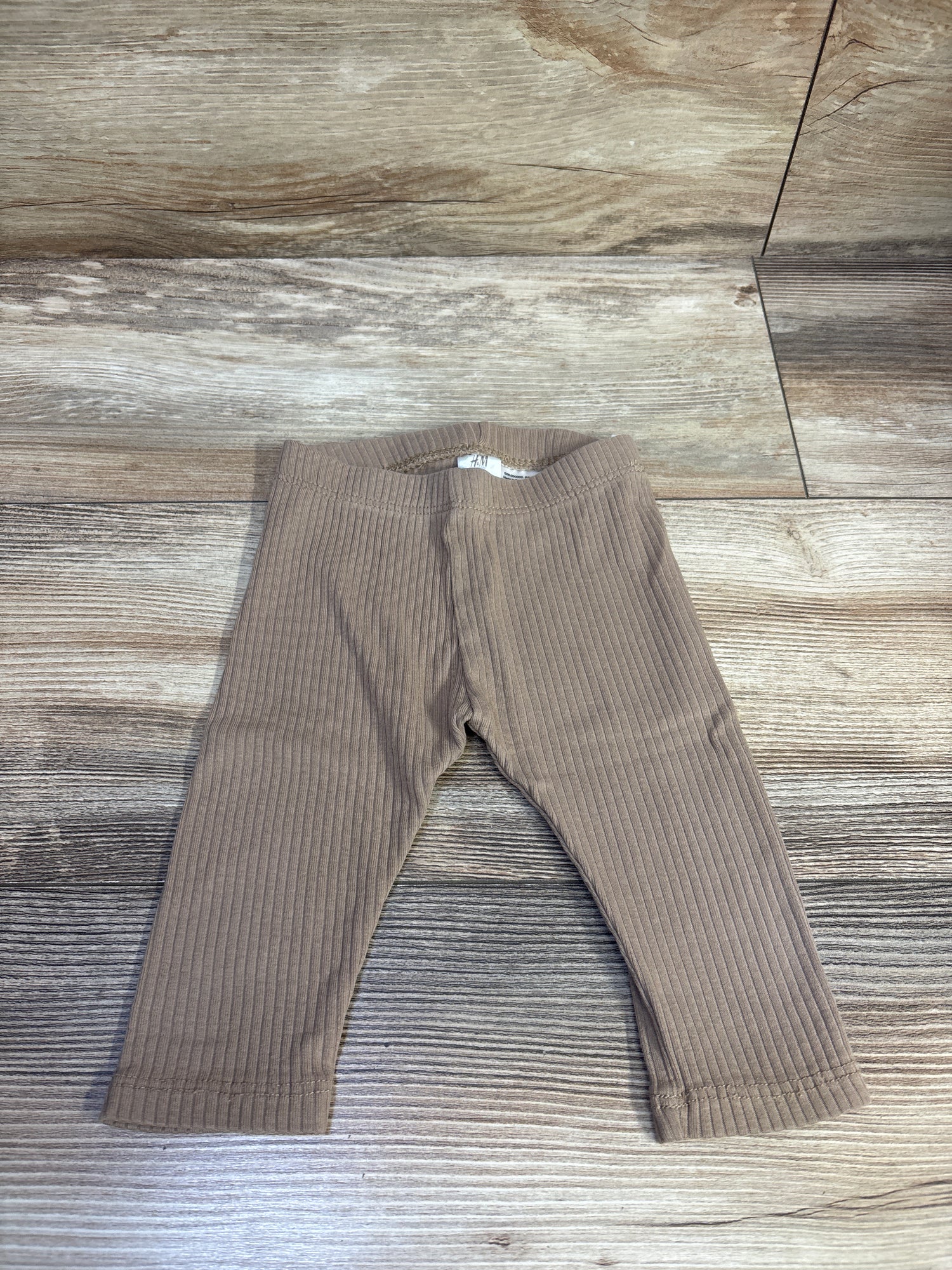 H&M Organic Ribbed Leggings Tan sz 6m