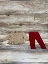 Carter's 2pc Knit Sweater & Leggings Brown sz 9m - Me n Mommy To Be