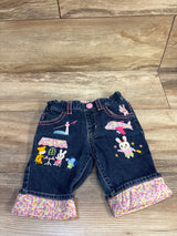 Miki House Usako Bunny Denim Shorts Blue sz 3T