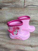 Mumeng Moremerry Dinosaur Rain Boots Pink sz 7/8c