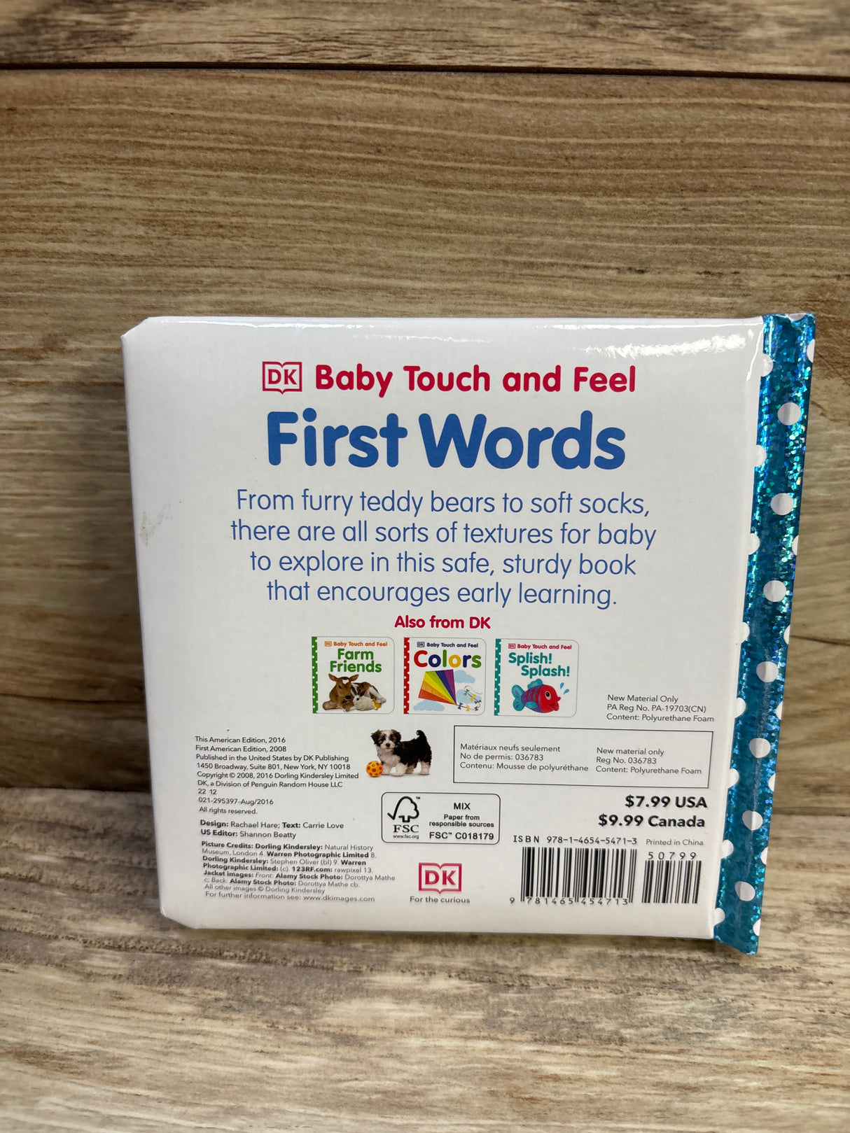 DK Baby Touch and Feel First Words Board Book